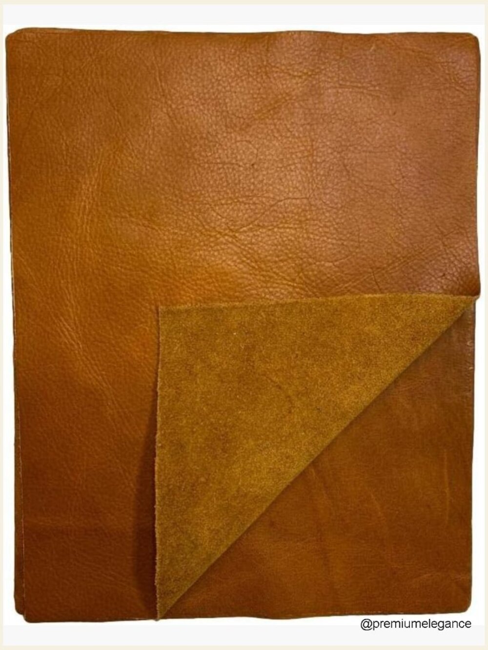8.5x11 Distressed Cowhide Leather Panel for Crafts